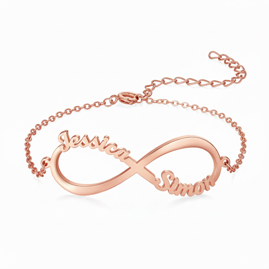 Pulseira com Nome "Laço Eterno"