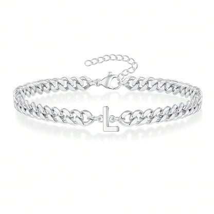 Pulseira Inicial "Curb Letter"