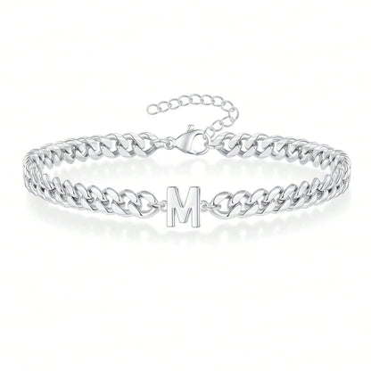 Pulseira Inicial "Curb Letter"