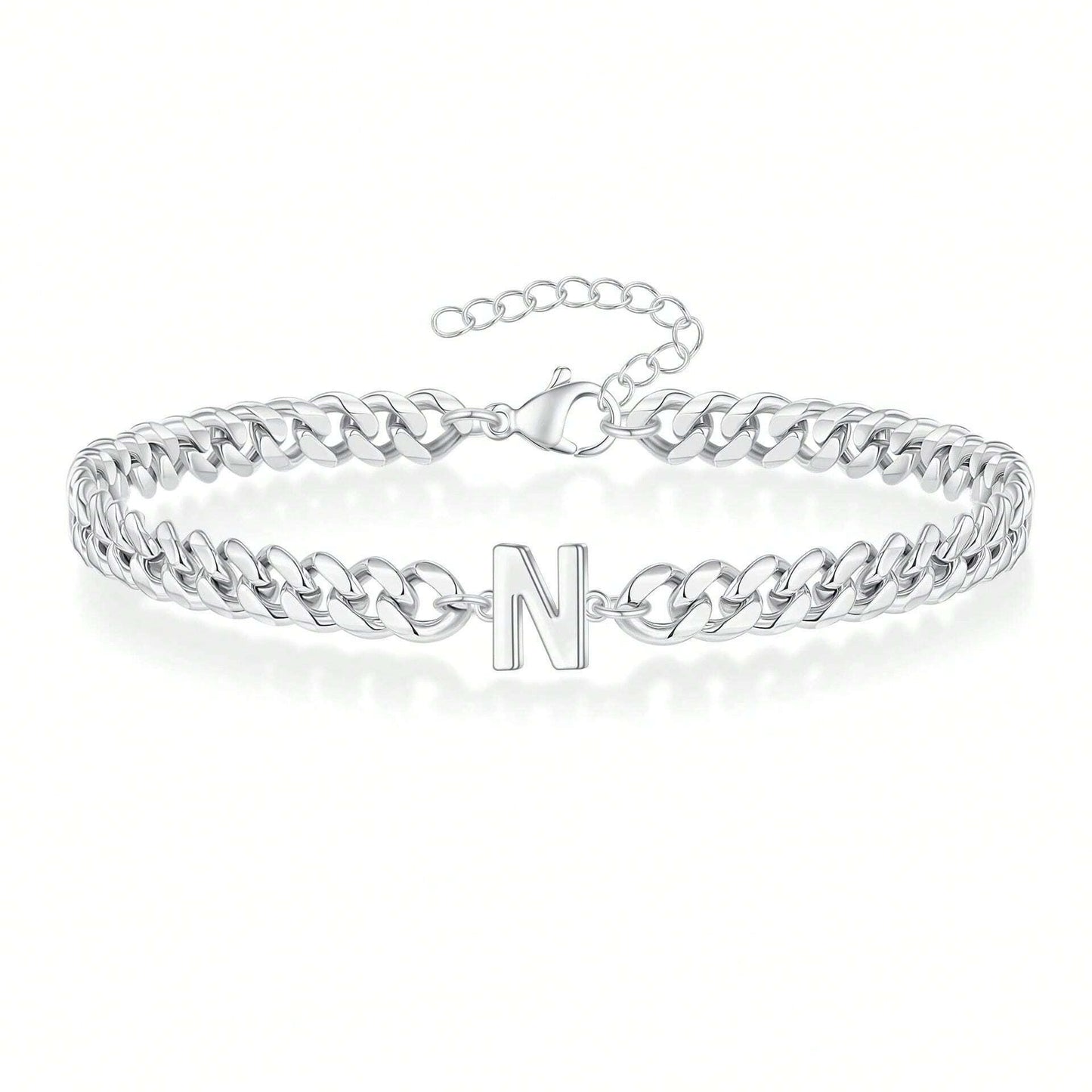 Pulseira Inicial "Curb Letter"