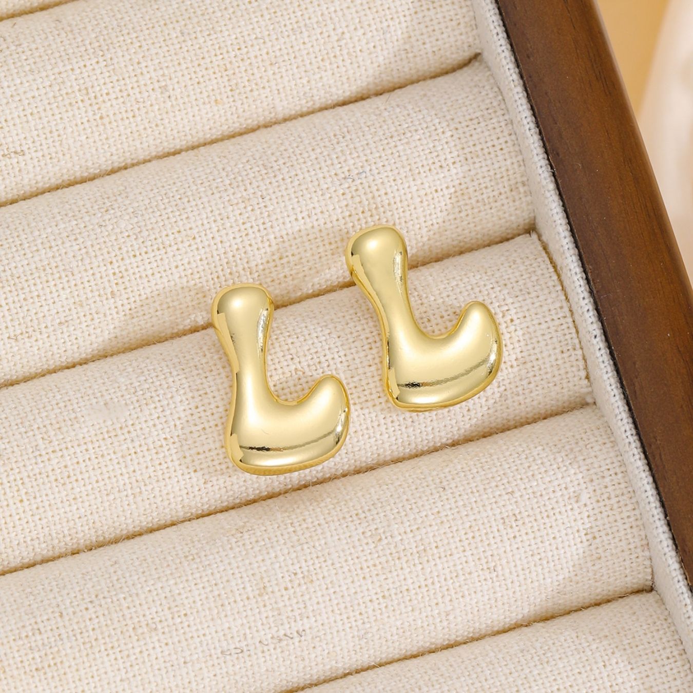 Brincos com Inicial "Luxe Bubble"