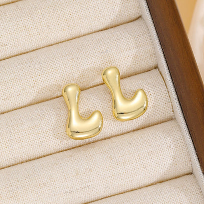 Brincos com Inicial "Luxe Bubble"