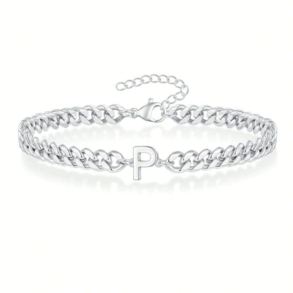 Pulseira Inicial "Curb Letter"