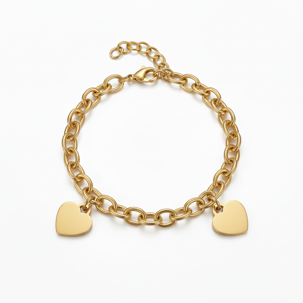 Pulseira Inicial "Custom Hearts"