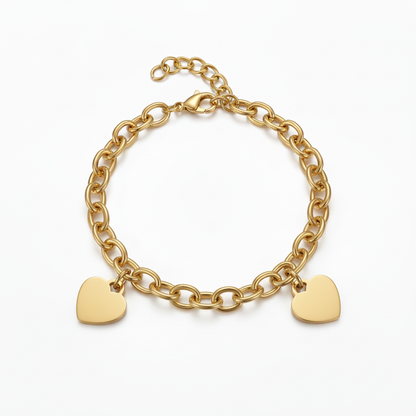 Pulseira Inicial "Custom Hearts"