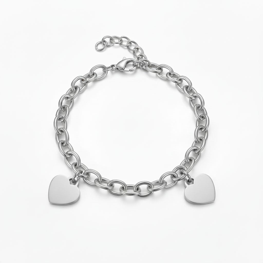 Pulseira Inicial "Custom Hearts"