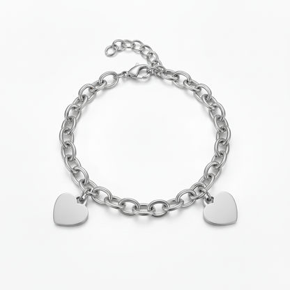 Pulseira Inicial "Custom Hearts"