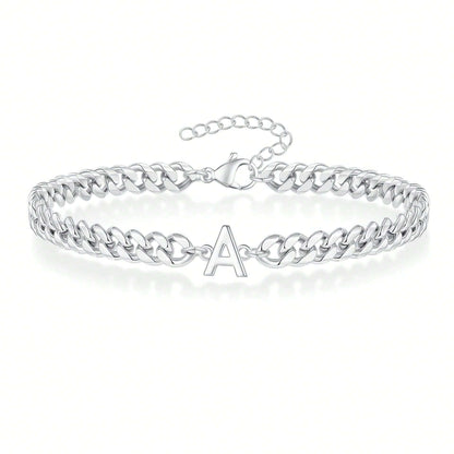 Pulseira Inicial "Curb Letter"