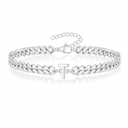 Pulseira Inicial "Curb Letter"