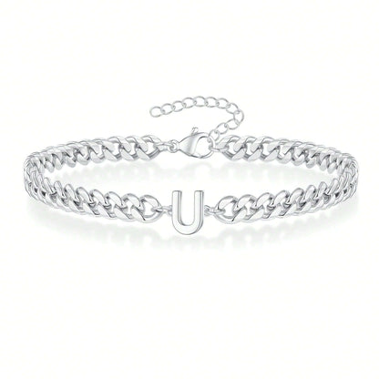 Pulseira Inicial "Curb Letter"