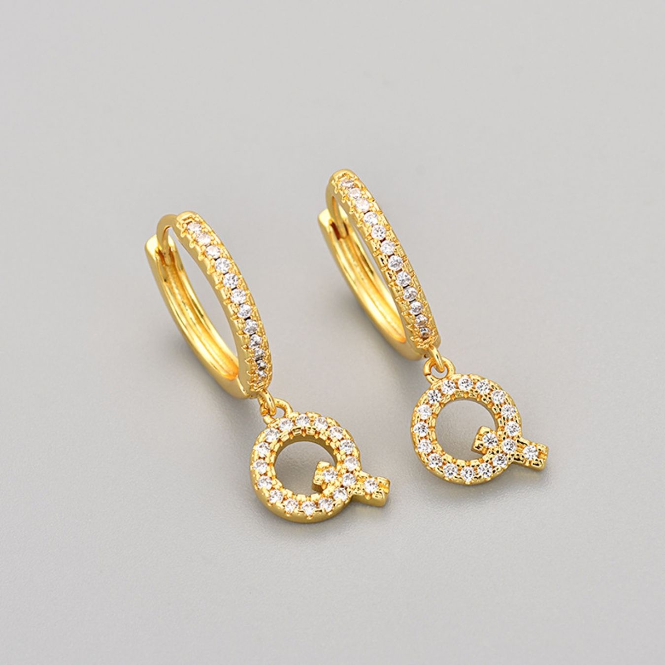 Brincos Iniciais "Cristal"