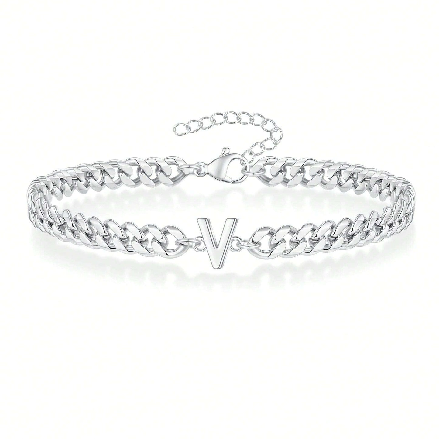 Pulseira Inicial "Curb Letter"