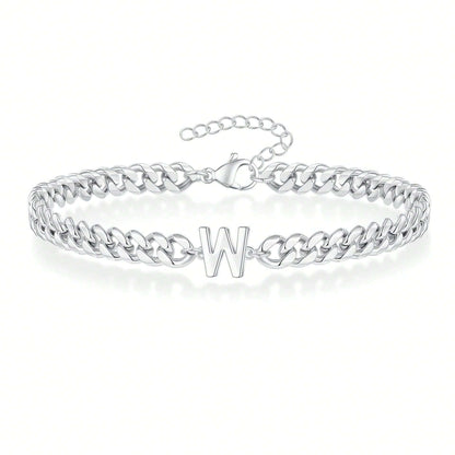 Pulseira Inicial "Curb Letter"