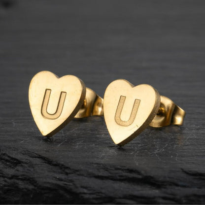 Brincos Iniciais "Coração Chique"