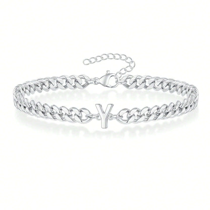 Pulseira Inicial "Curb Letter"