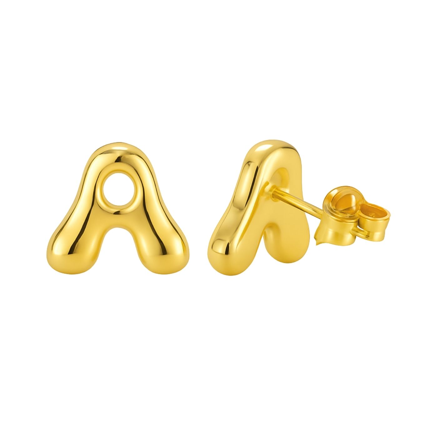 Brincos com Inicial "Luxe Bubble"