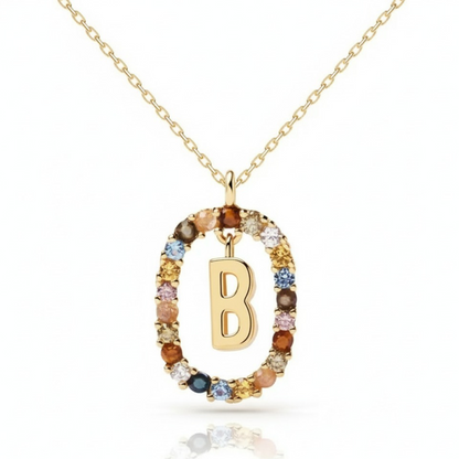 Colar Inicial "Rainbow"