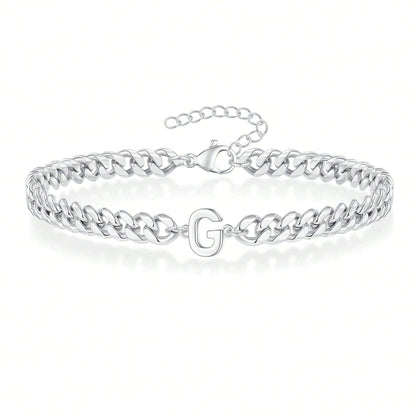 Pulseira Inicial "Curb Letter"