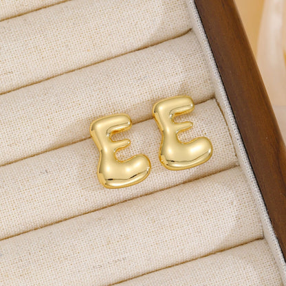 Brincos com Inicial "Luxe Bubble"
