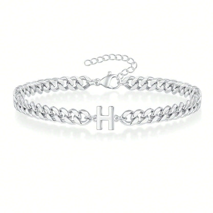 Pulseira Inicial "Curb Letter"