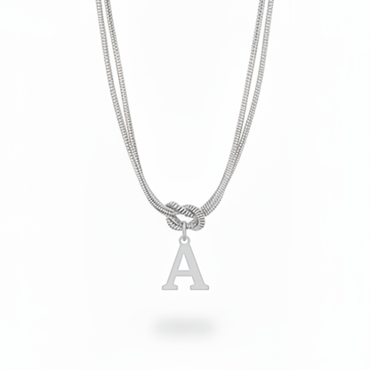 Colar Inicial "Alphabet Knot"