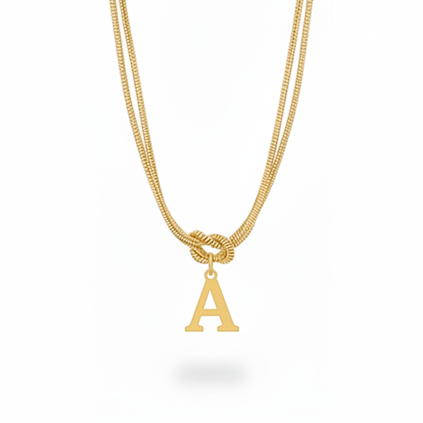 Colar Inicial "Alphabet Knot"
