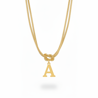 Colar Inicial "Alphabet Knot"