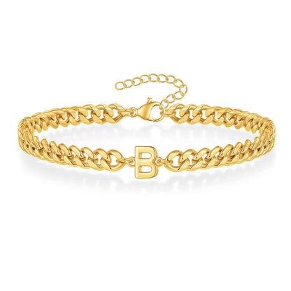 Pulseira Inicial "Curb Letter"