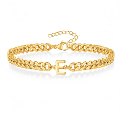 Pulseira Inicial "Curb Letter"