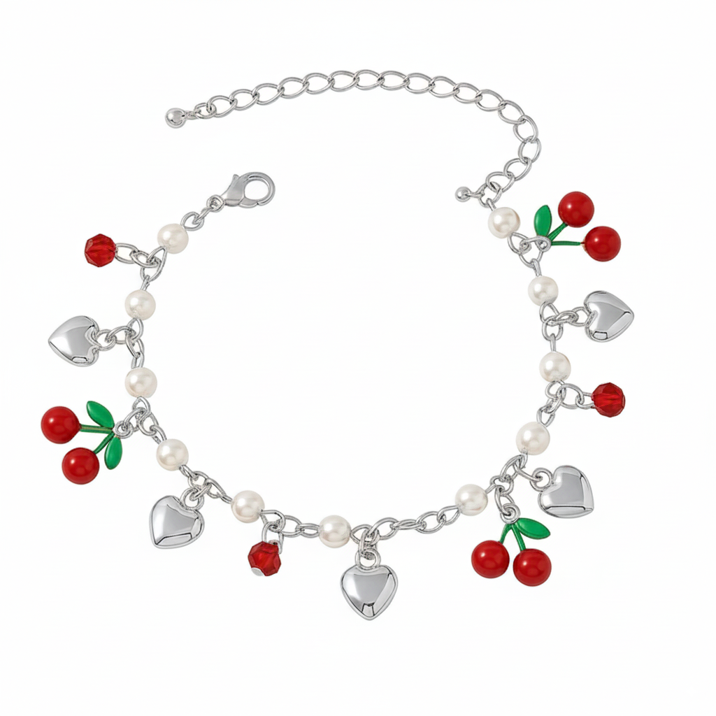 Pulseira "Beijo de Cereja"