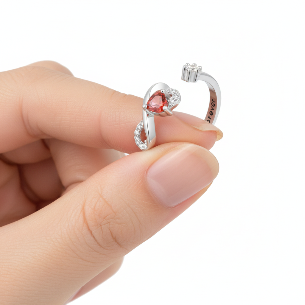 Anel Ajustável "Diamante Infinito"