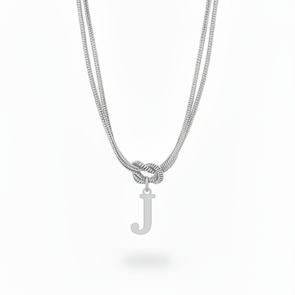 Colar Inicial "Alphabet Knot"
