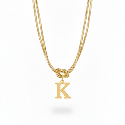 Colar Inicial "Alphabet Knot"