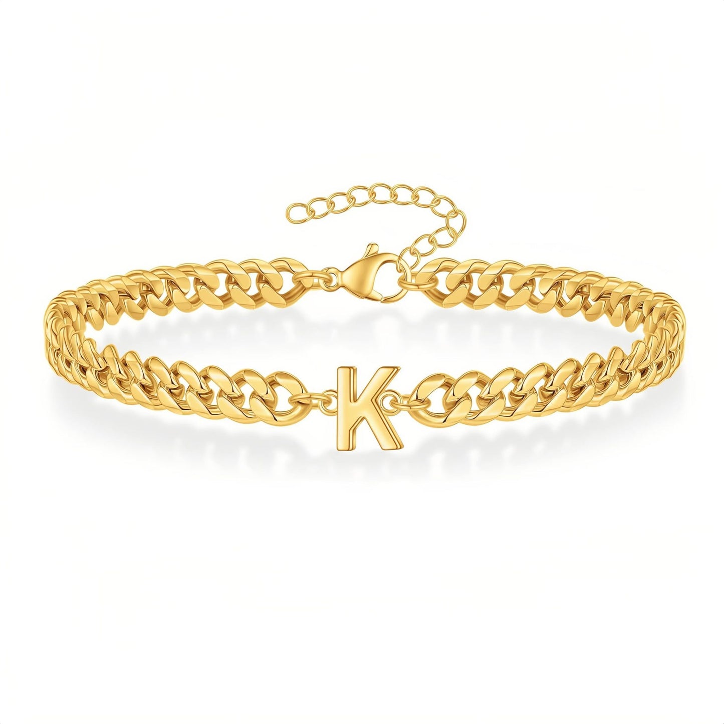Pulseira Inicial "Curb Letter"