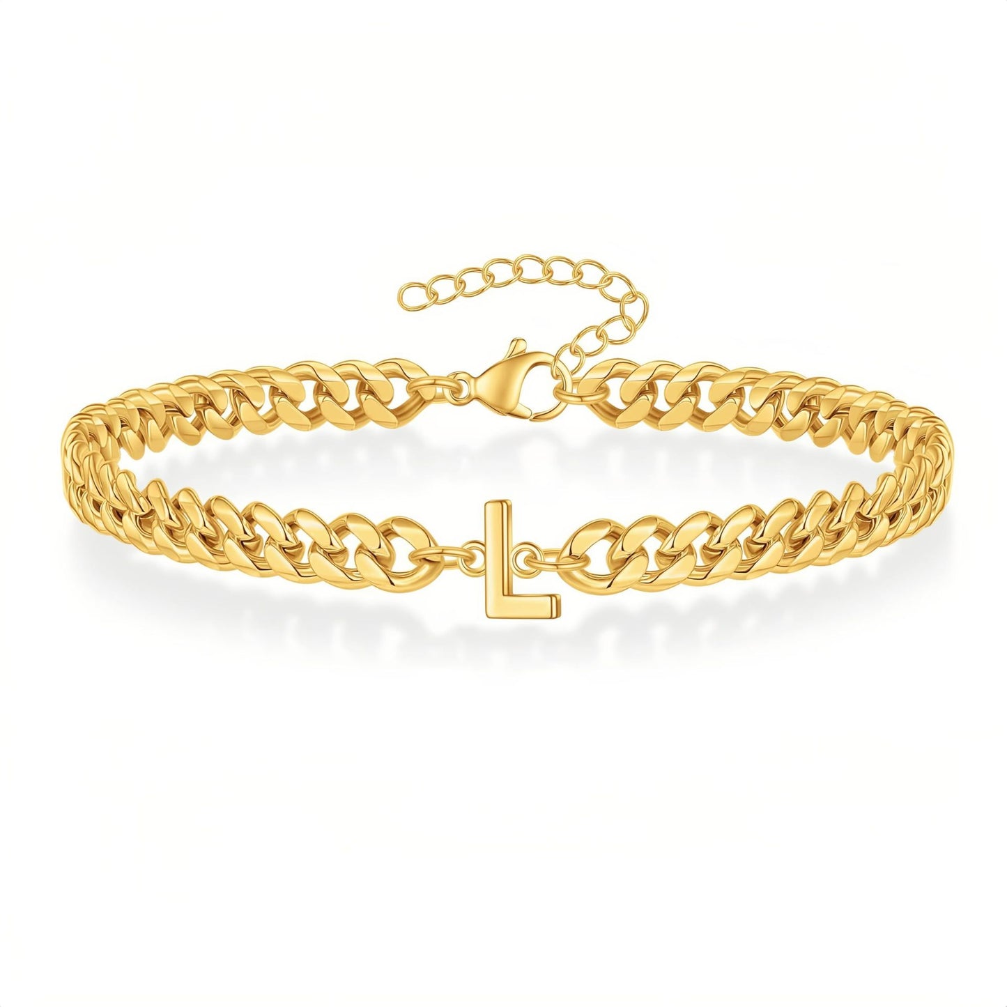 Pulseira Inicial "Curb Letter"