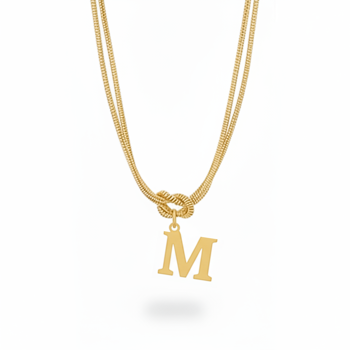 Colar Inicial "Alphabet Knot"