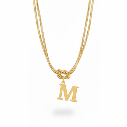 Colar Inicial "Alphabet Knot"