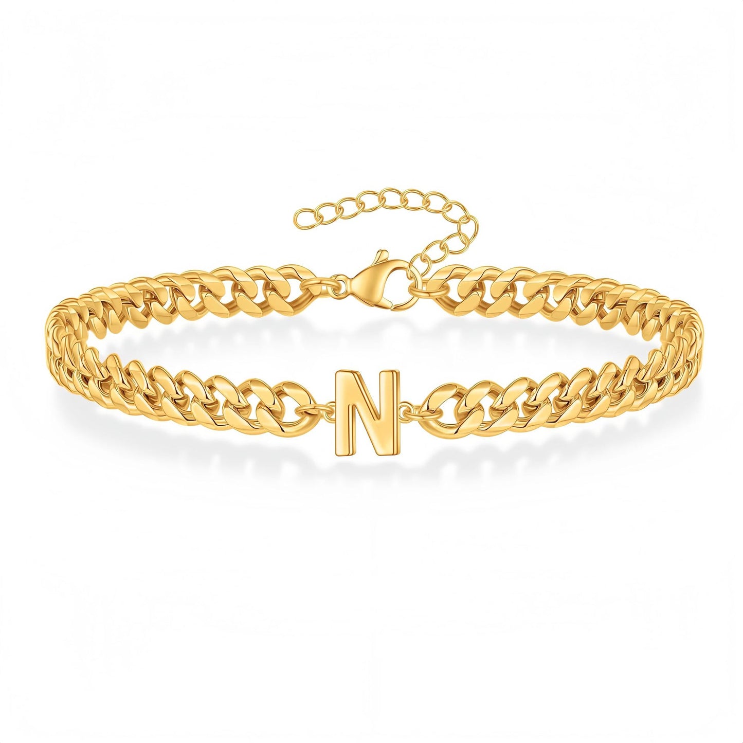 Pulseira Inicial "Curb Letter"