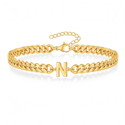 Pulseira Inicial "Curb Letter"