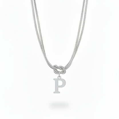 Colar Inicial "Alphabet Knot"