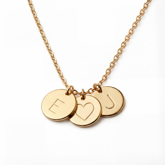 Colar Inicial “Initial disc”