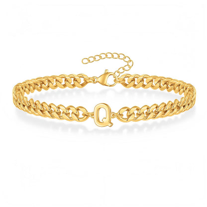 Pulseira Inicial "Curb Letter"