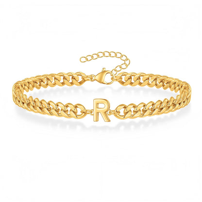 Pulseira Inicial "Curb Letter"