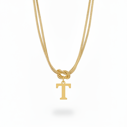 Colar Inicial "Alphabet Knot"