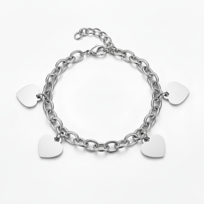 Pulseira Inicial "Custom Hearts"