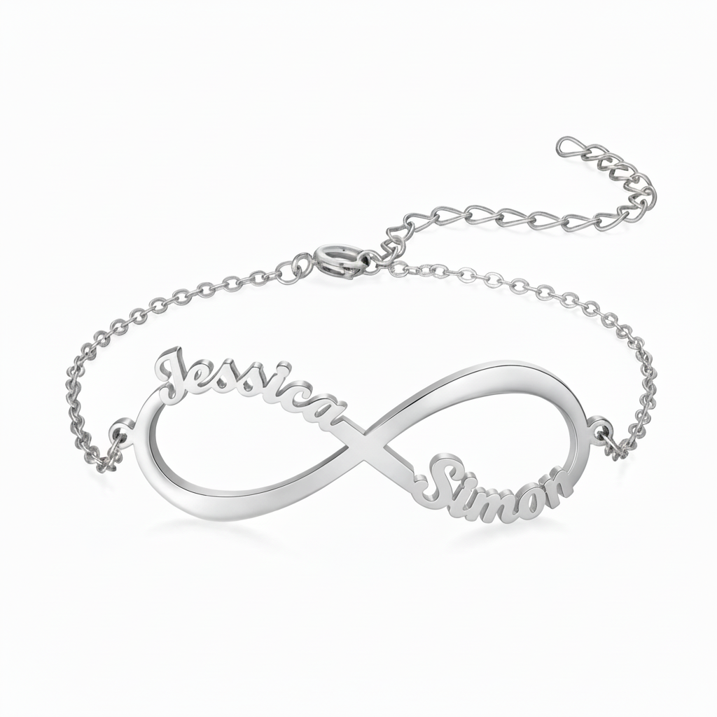 Pulseira com Nome "Laço Eterno"