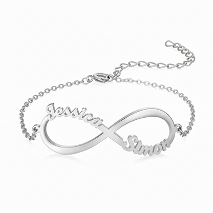 Pulseira com Nome "Laço Eterno"