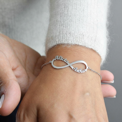 Pulseira com Nome "Laço Eterno"