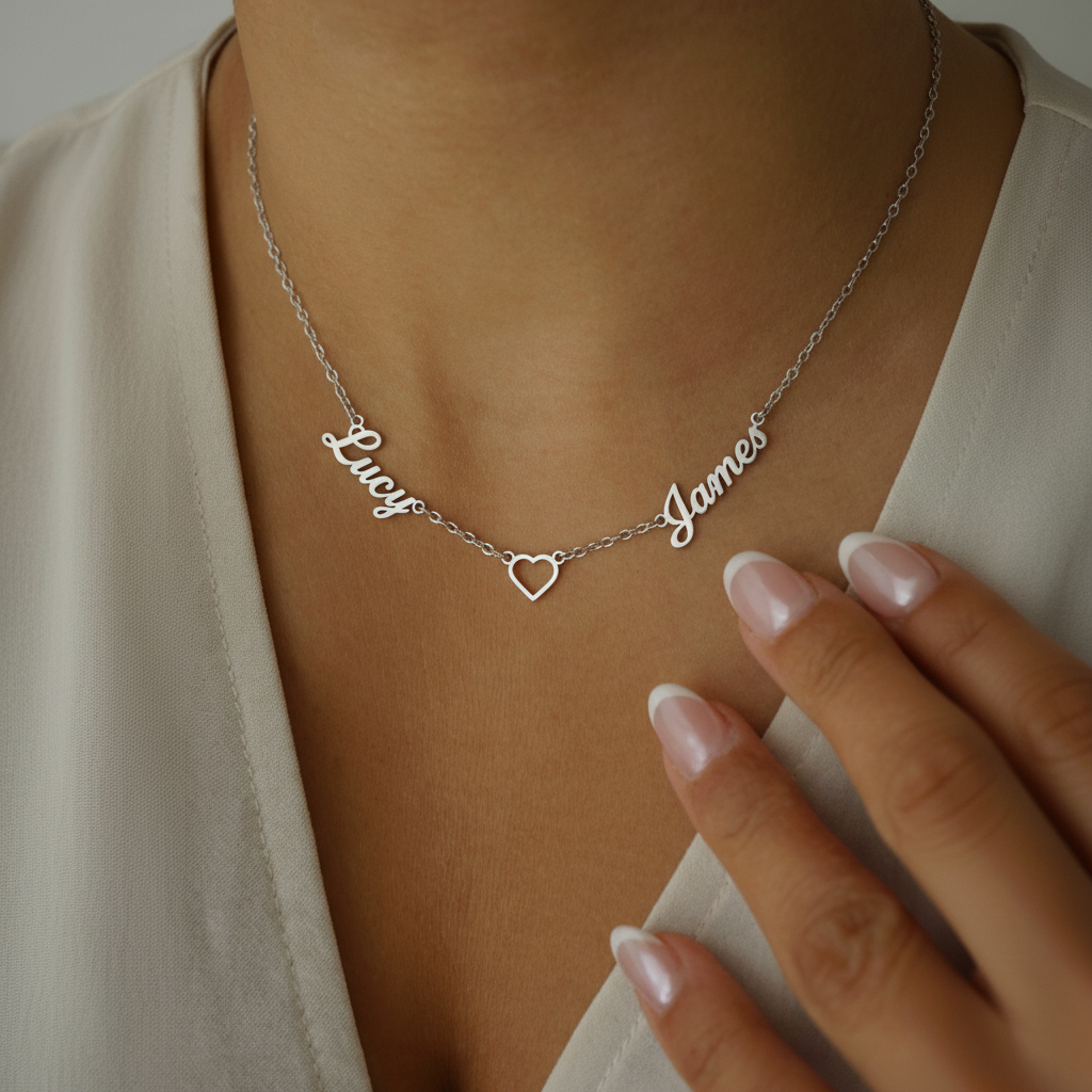 Colar de Nome "Eternal Embrace"
