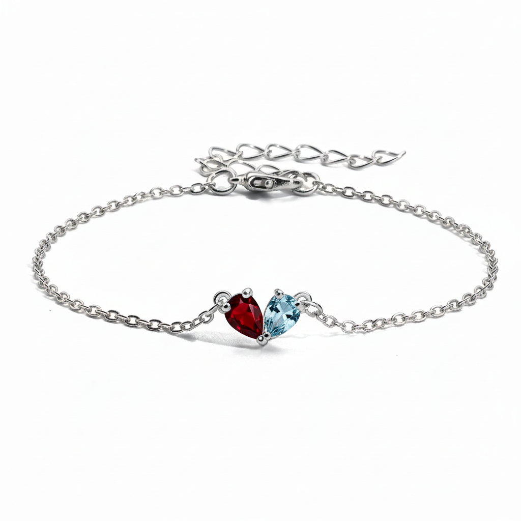 Pulseira "Twin Hearts"